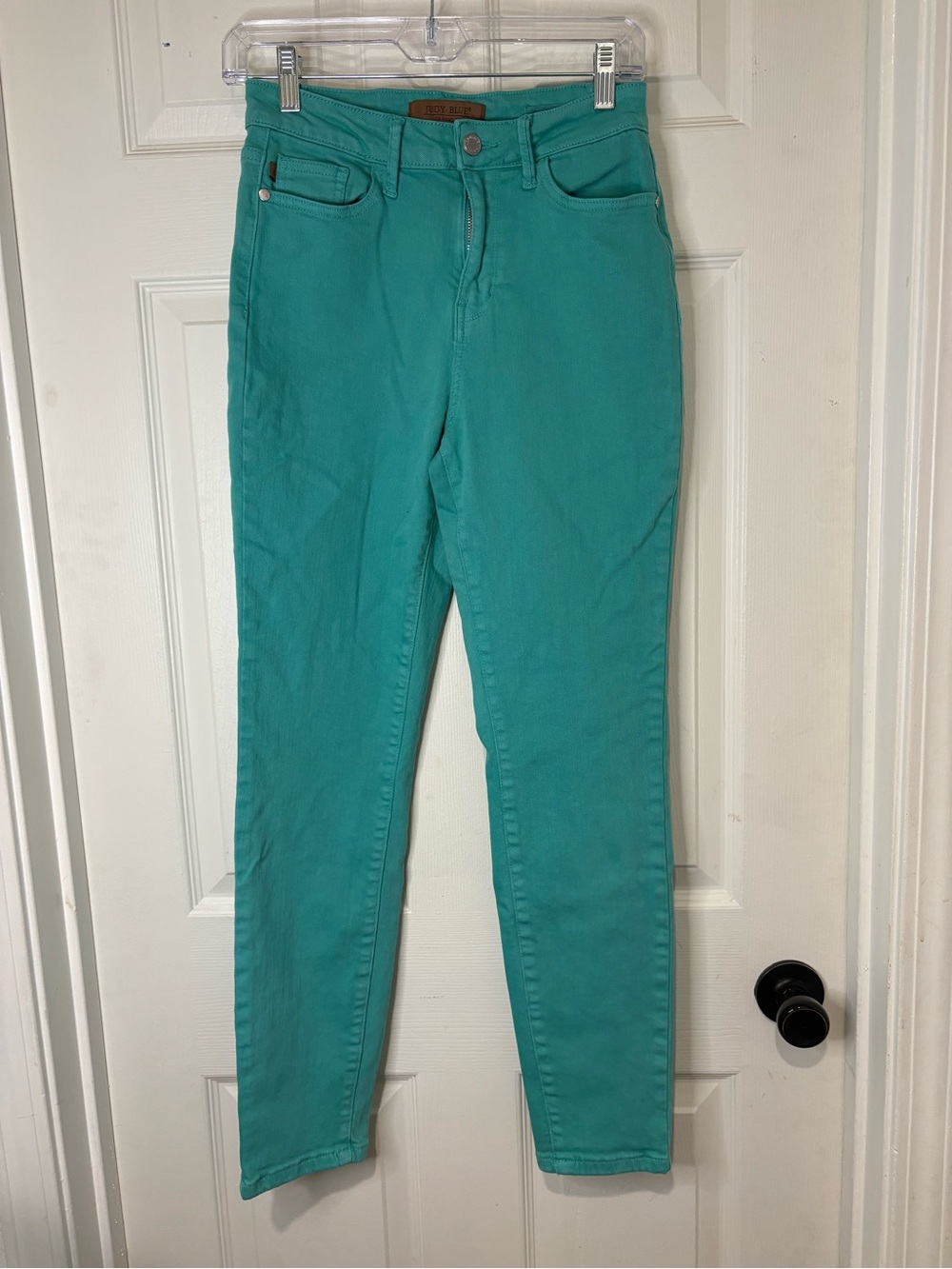 Judy Blue Women’s Skinny Jeans in Teal Green
